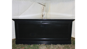 8' Black Wood Bar rental Nashville, TN