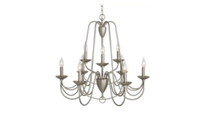 Chandelier Brushed Nickel 9 Lite 28" x 28" rental Nashville, TN