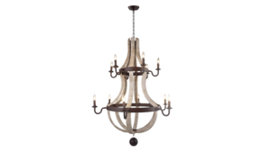 Chandelier Vintage Rustic 2 Tier 56" x 42" rental Nashville, TN