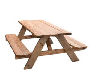 6' Wooden Picnic table rental Chicago, IL