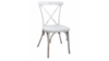 White Wash Crossback Chair rental in Denver, CO