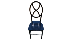 Black X Wood Distressed Chair rental Denver, CO
