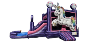 Unicorn Combo Bounce House rental Houston, TX
