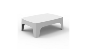 White Outdoor Resin Coffee Table rental Nashville, TN