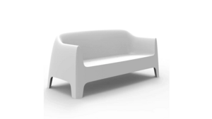 White Resin Outdoor Sofa rental Nashville, TN