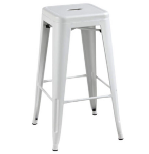 White Metal Barstool rental Las Vegas, NV