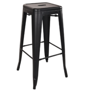 Black Metal Barstool rental Las Vegas, NV
