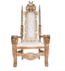 Ivory and Gold Throne Chair rental in Las Vegas, NV