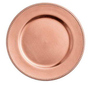 Rose Gold Copper Charger rental Las Vegas, NV