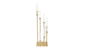 Gold/Rose Gold Candelabra rental Houston, TX