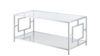 Silver Coffee table rental in Houston, TX