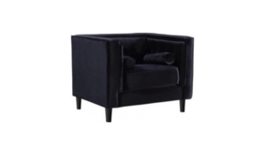 Black Velvet Side Chair rental Houston, TX