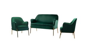 Green Velvet Lounge Set rental Houston, TX