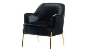 Black Velvet Side Chair rental Houston, TX