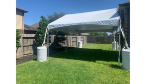 15' x 20' White Frame Tent rental Houston, TX