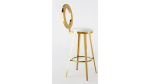 Oz Barstool with White Cushion rental Houston, TX