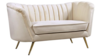 Ivory Tufted Loveseat rental in Houston, TX