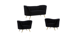 Black Denise Lounge Set rental Houston, TX