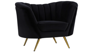 Black Denise Chair rental Houston, TX