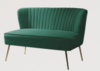 Emerald Green Velvet Loveseat rental in Miami-Ft. Lauderdale, FL