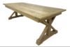 Cross Leg Farm Table rental in Denver, CO