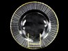 Glass W Gold Rim Charger rental in Philadelphia, PA