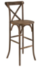 Cross Back Brown Bar Stool rental in Denver, CO