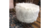 White Small Ottoman rental in Denver, CO