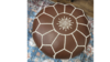 Brown & White Small Ottoman rental in Denver, CO