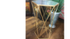 Mirrored Hexagon End Table rental in Denver, CO