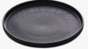 Black Textured Dinner Plate rental in Denver, CO