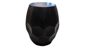 Black Metal Barrel End Table rental Denver, CO