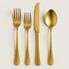 Contemporary Brushed Gold Flatware rental in Chicago, IL