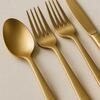 Contemporary Brushed Gold Flatware rental in Chicago, IL