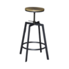 Black Metal Backless Swivel Barstool rental in Chicago, IL