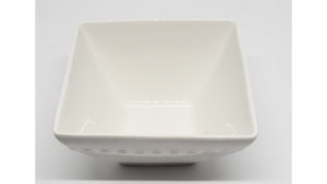 Square white dessert dish rental Denver, CO