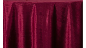 108" Burgundy Velvet Linen rental Houston, TX