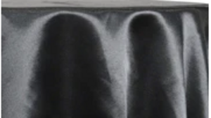 108x156" Black Satin Linen rental Houston, TX