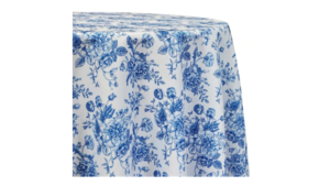 120" French Toile Linen- Royal Blue rental Houston, TX