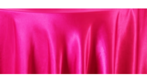 120" Fuchsia Satin Linen rental Houston, TX
