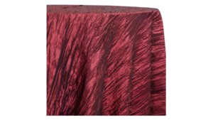 120" Round Burgundy Accordion rental Houston, TX