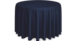 120" Round Navy Blue Poly rental Houston, TX