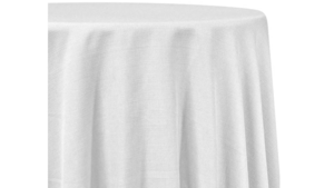 120" Rustic White Linen rental Houston, TX