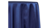 132" Navy Blue Satin Linens rental in Houston, TX