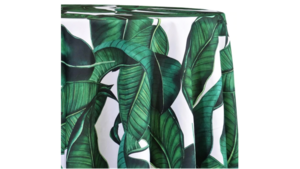 132" Round Leaf Linen rental Houston, TX