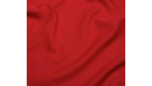 132" Round Red Poly Linen rental Houston, TX