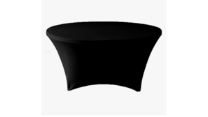 60" Black Spandex Linen rental Houston, TX