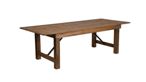 8ft Farm Table rental Houston, TX