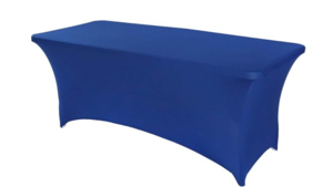 8ft Spandex Royal Blue Linen rental Houston, TX