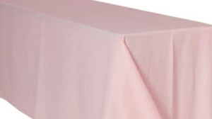 90x156" Blush Poly rental Houston, TX